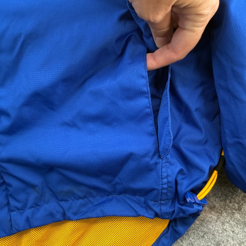 Starter Windbreaker Jacket Mens Small Blue Colorblock Full Zip Mesh Lined - Picture 6 of 16